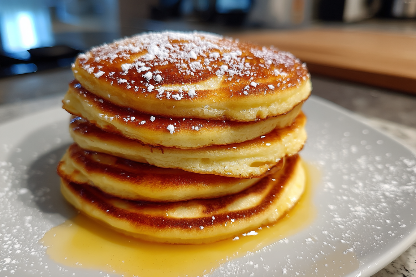 Pancake di mele e yogurt