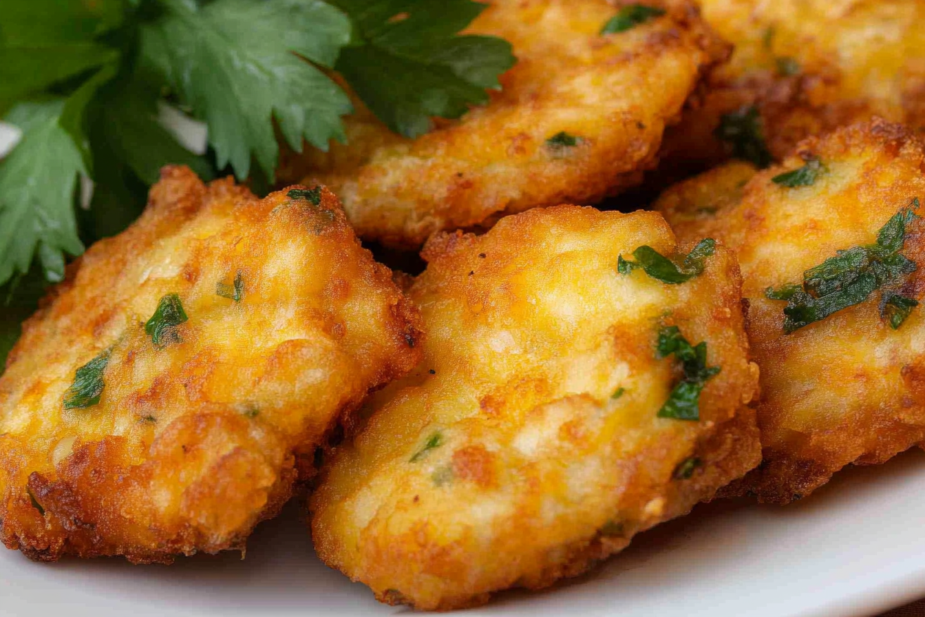 FRITTELLE DI POLLO AL FORMAGGIO