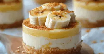 Mini cheesecake al banana pudding