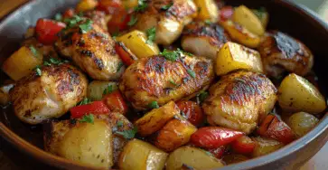 Pollo hawaiano in teglia