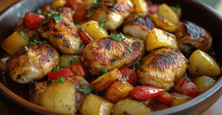 Pollo hawaiano in teglia