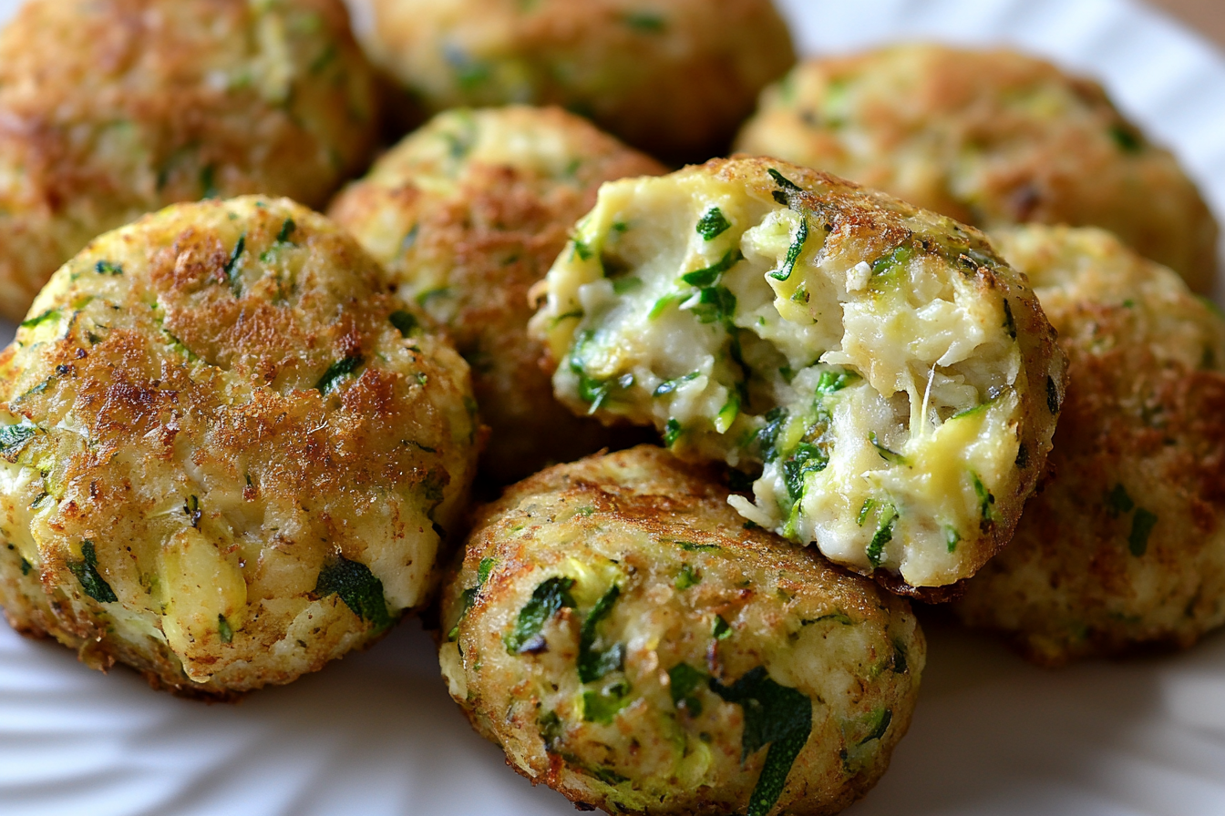Polpette di zucchine light e filanti