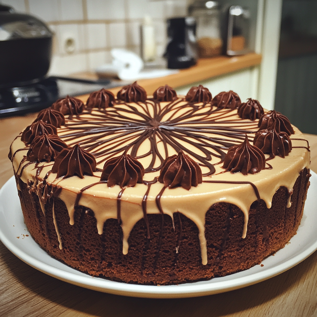 Torta Kinder Bueno con crema Nutkao