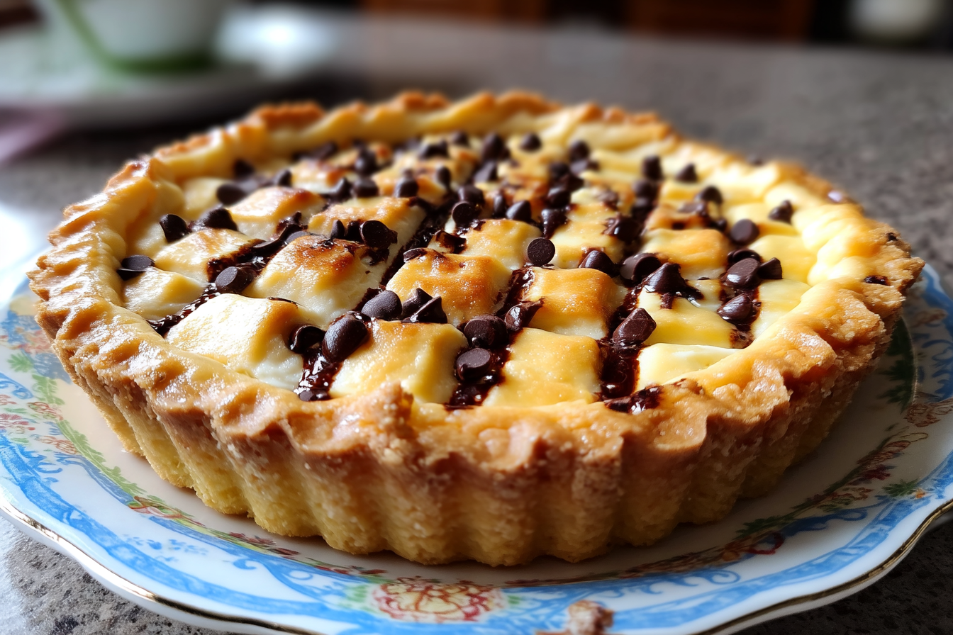Crostata di Ricotta e Gocce di Cioccolato