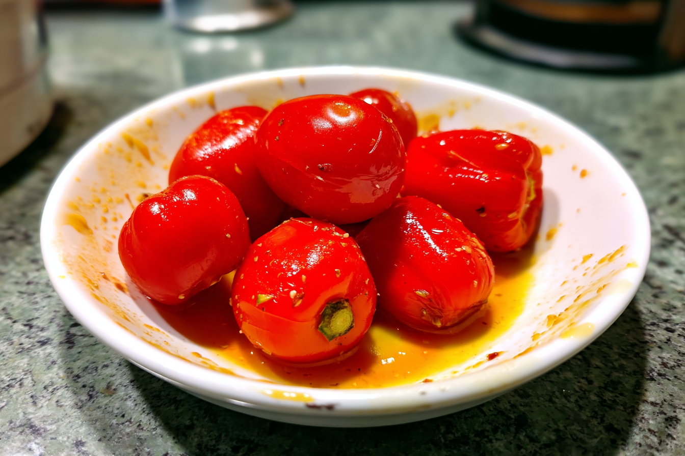 Peperoncini piccanti ripieni di tonno