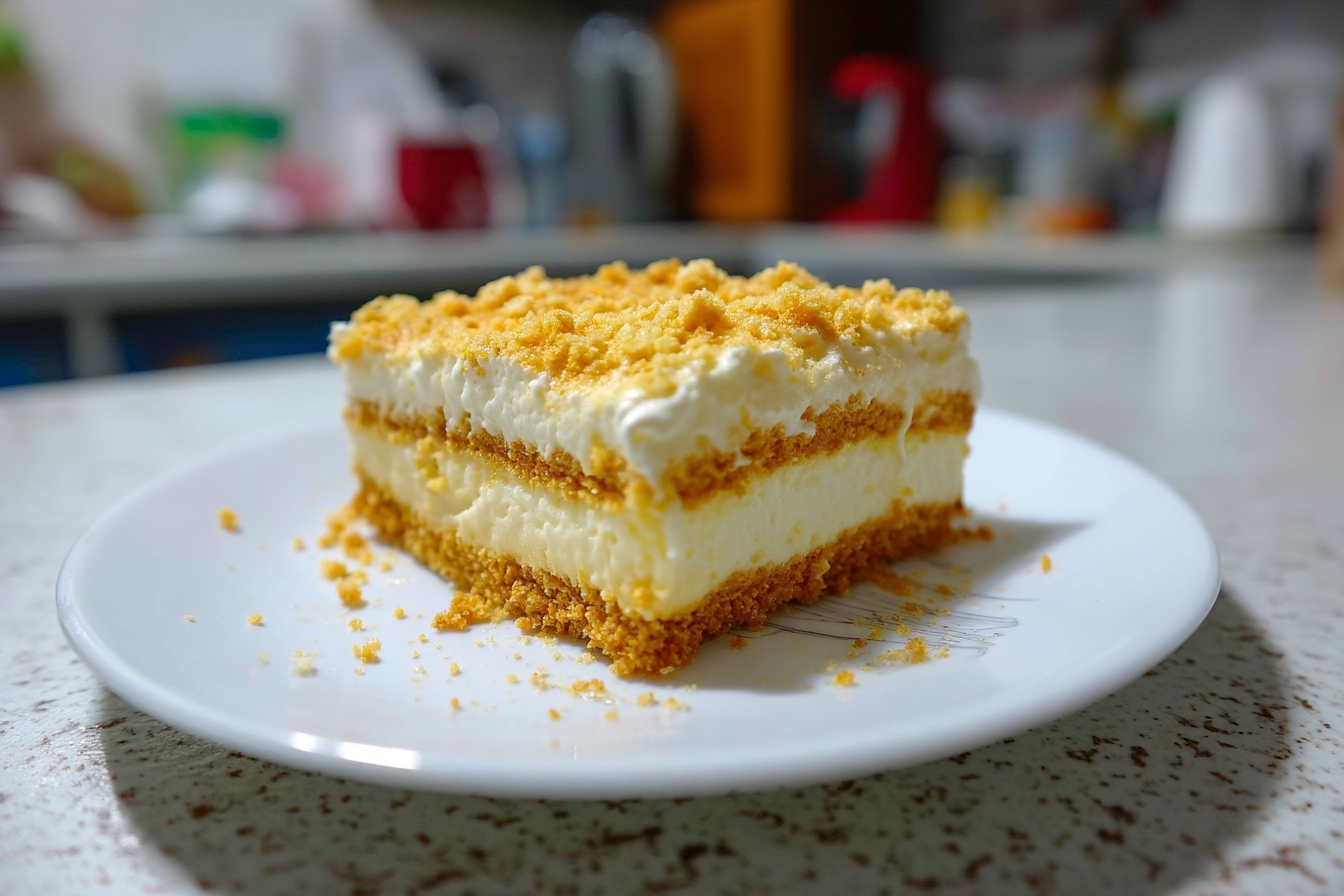 Torta belga cremosa con crema speciale ai 4 latti