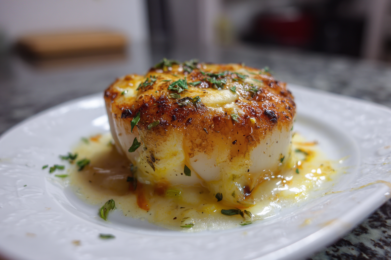 Capesante con Fonduta di Porri