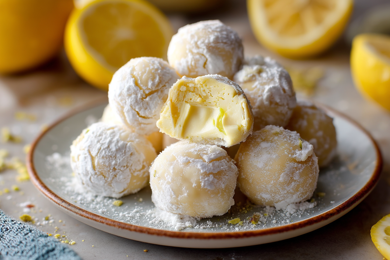 Truffe al Limone Deliziose Profumate e Senza Cottura