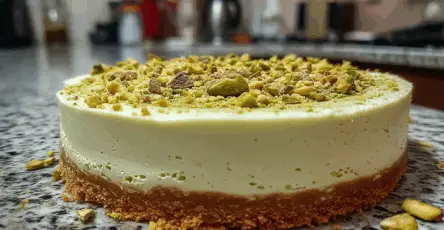 Cheesecake al pistacchio