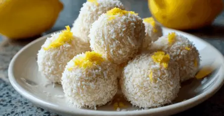 Tartufini al limone senza cottura