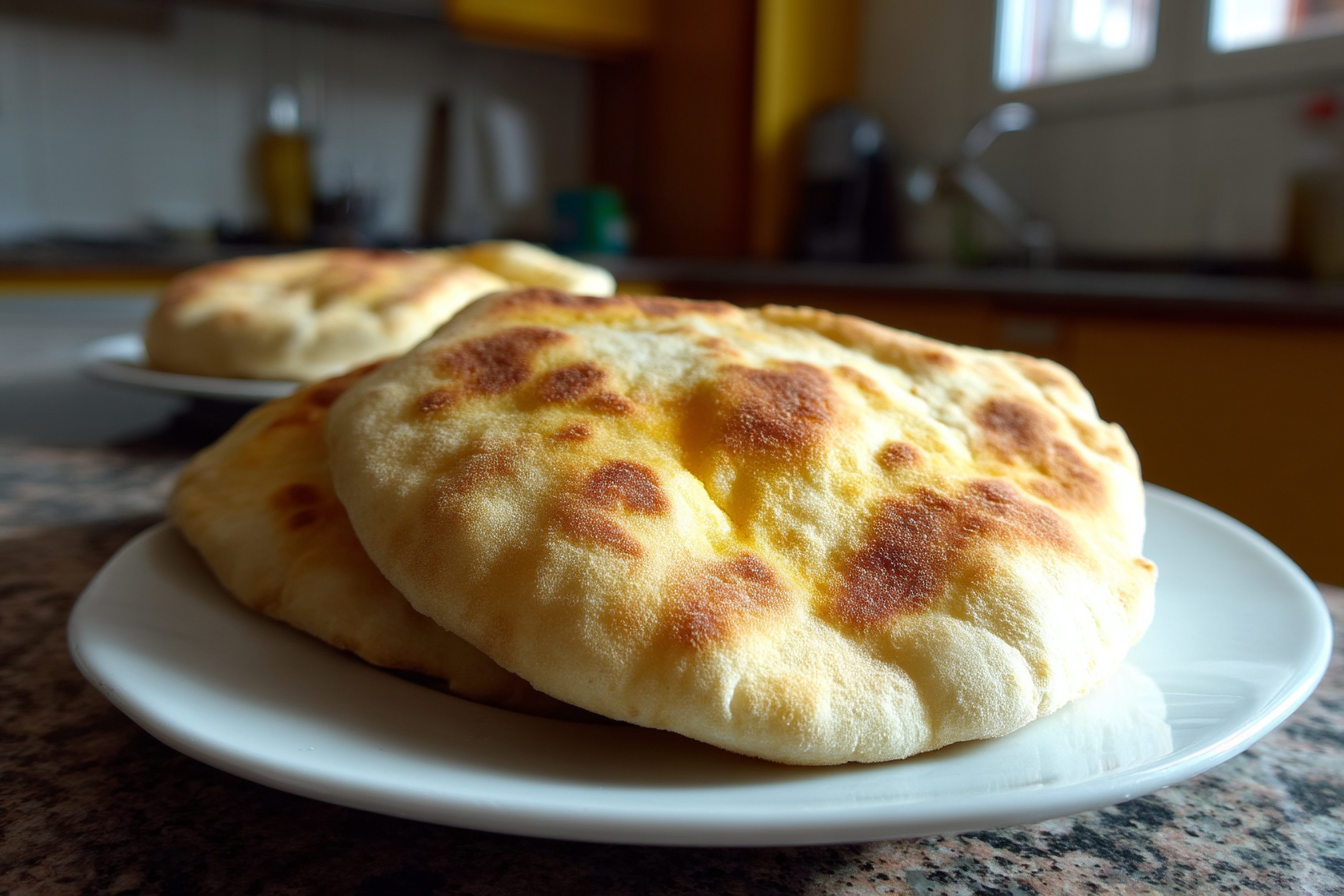 Pane pita senza lievito