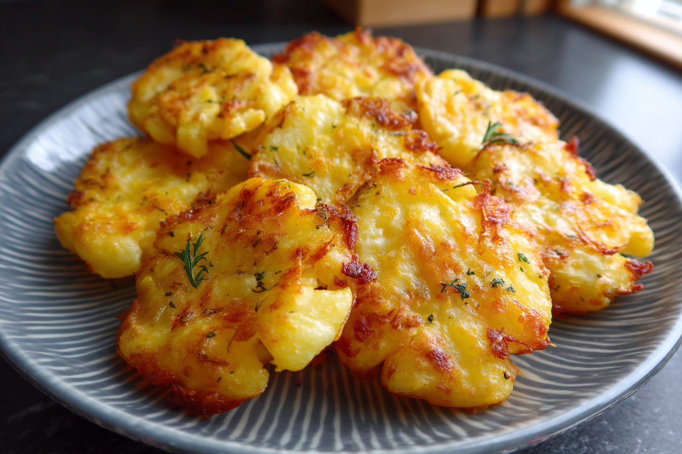 Patate schiacciate al forno