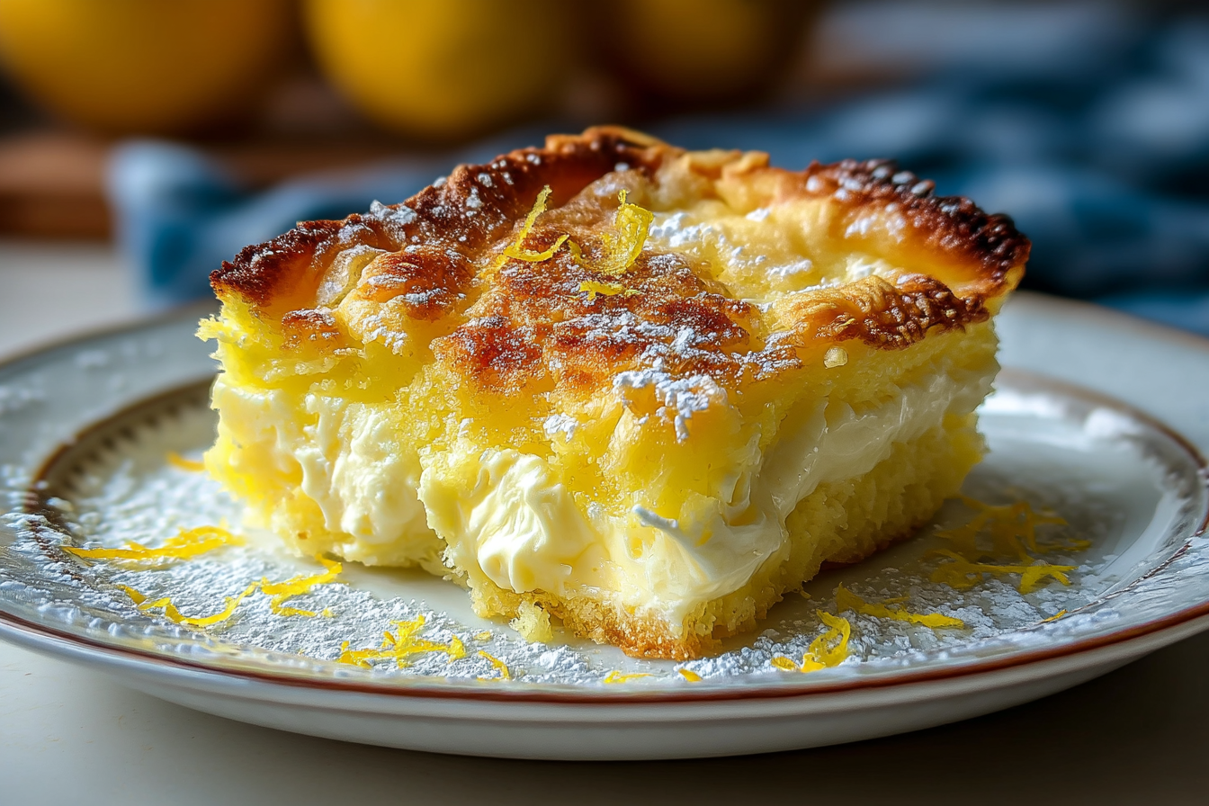 Torta rovesciata al formaggio cremoso e al limone