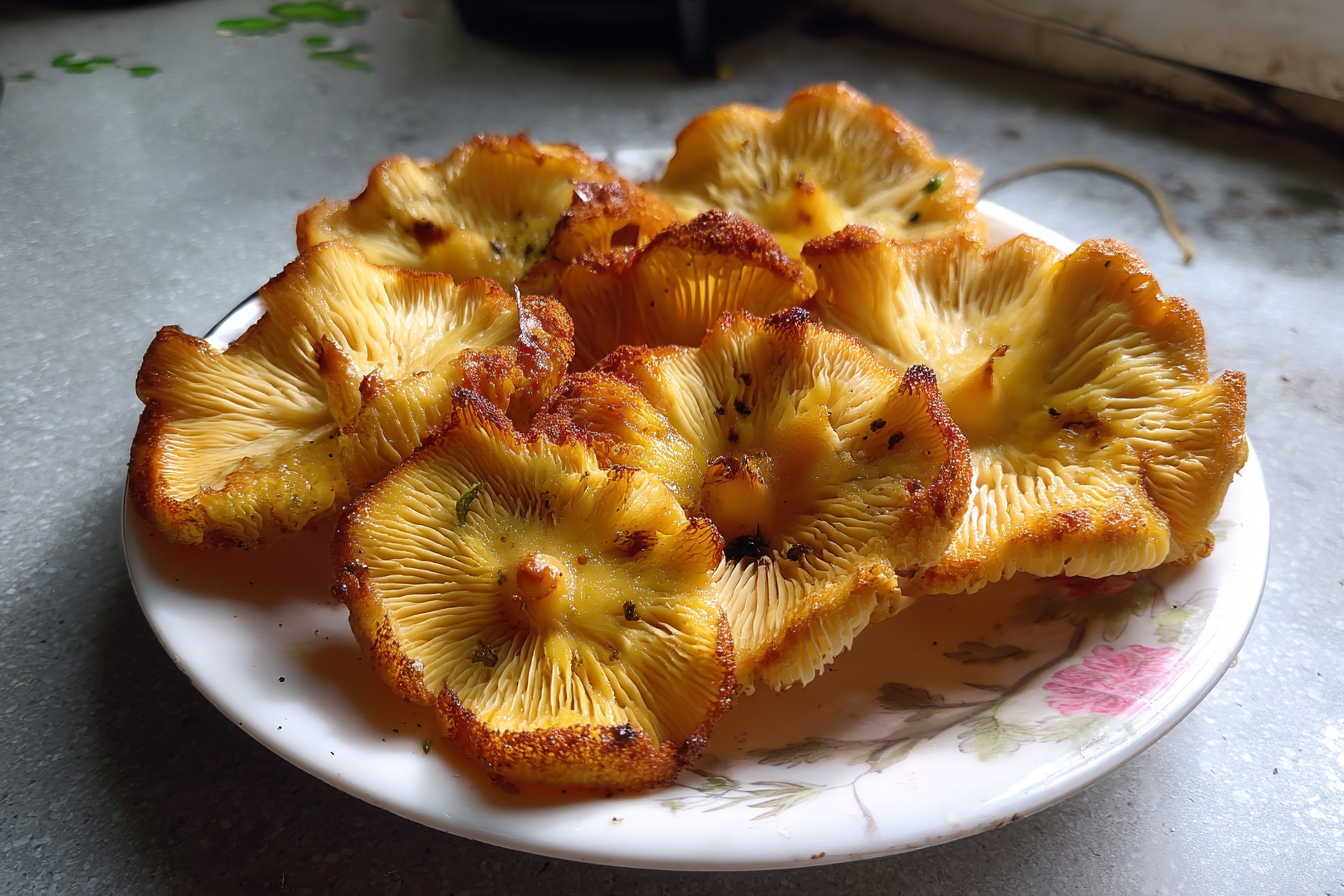 Cotolette di funghi pleurotus