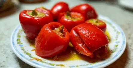 Peperoncini piccanti ripieni di tonno