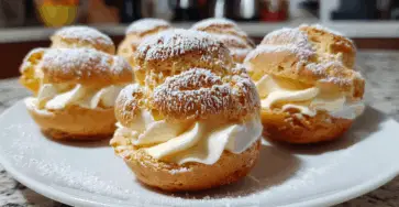 Profiteroles alla crema pasticcera