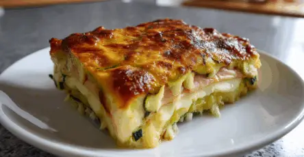 Parmigiana bianca di zucchine e patate