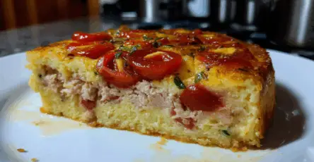Torta di tonno e pomodorini