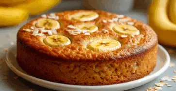 Torta Magica Dimagrante con Banana e Fiocchi d'Avena