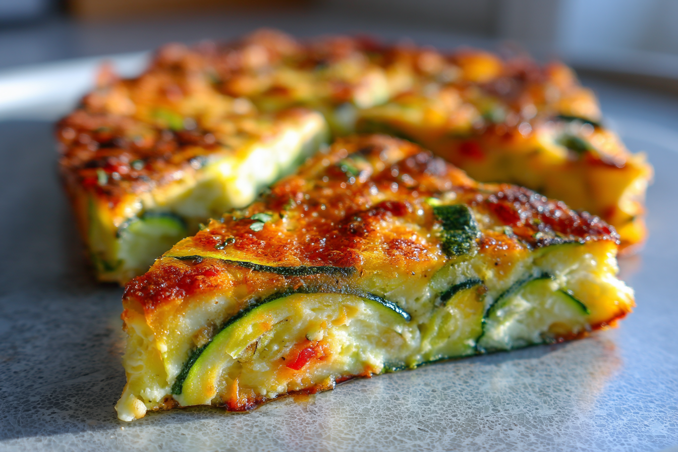 Pizza salata di zucchine e verdure