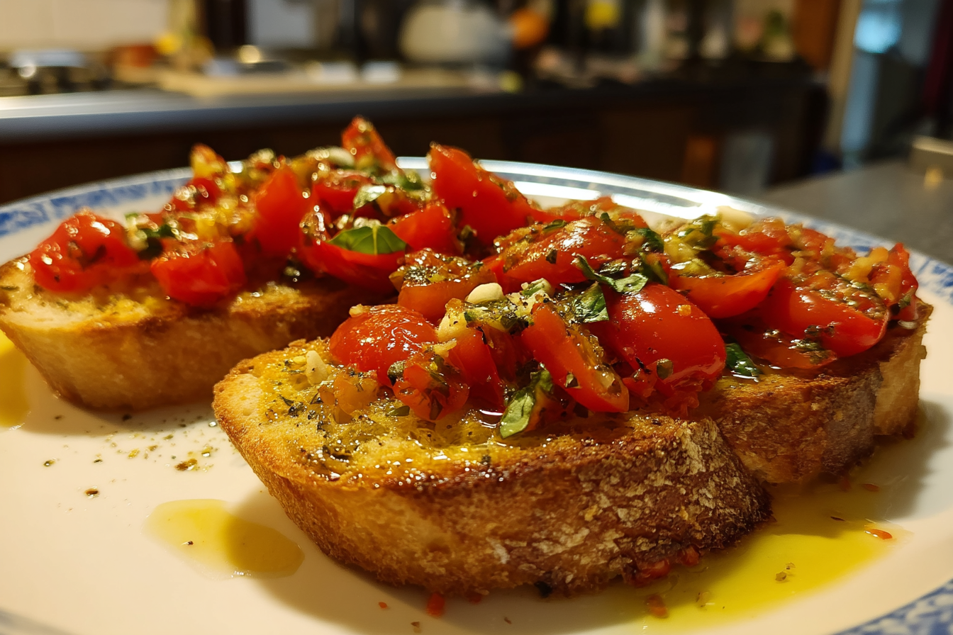 Pane raffermo condito alla mediterranea