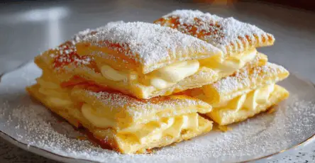Particelle di Sfoglia con Crema Paradisiaca