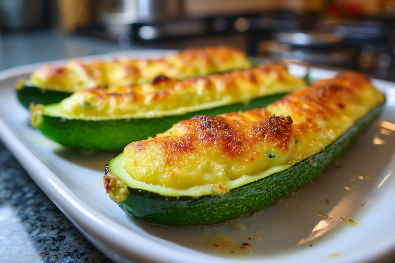 Zucchine ripiene senza carne