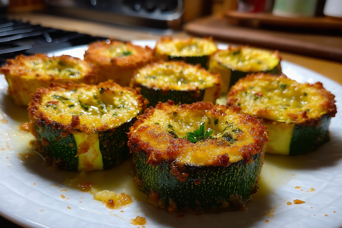 Anelli di zucchine ripieni