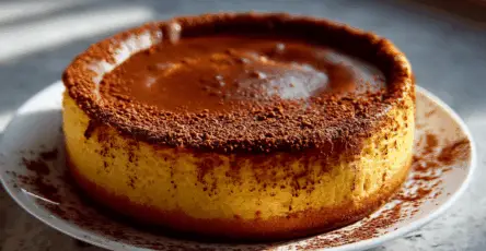 Cheesecake al cioccolato al forno