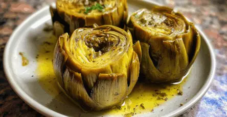Carciofi alla romana in pentola a pressione