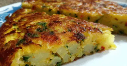 Frittata di cavolo patate e peperoni