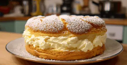 Torta con crema pasticcera