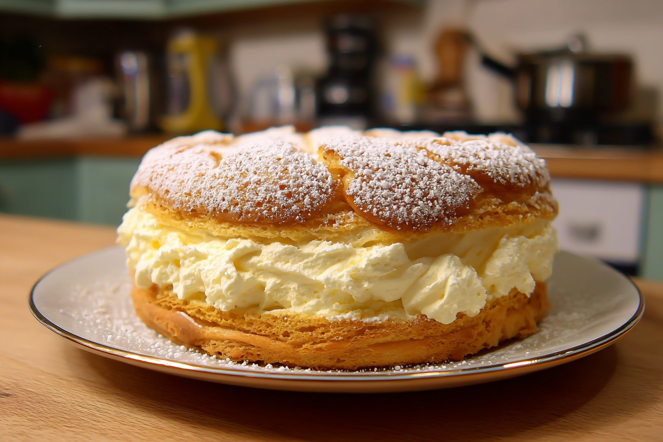 Torta con crema pasticcera