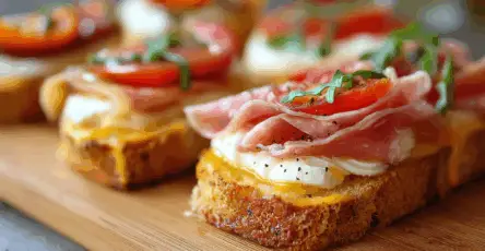 Antipasti sfiziosi con il pancarrè