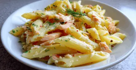 Pasta fredda salmone e limone