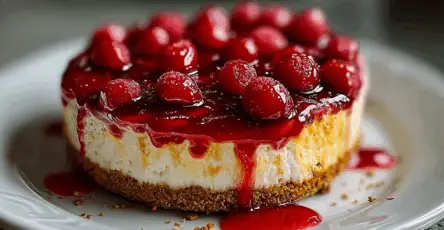 Dolce Freddo alla Ciliegia con Base Croccante