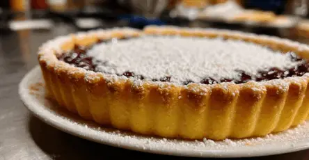 Crostata ricotta e visciole