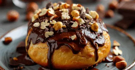 Rotolo veloce con nocciole e cioccolato al latte