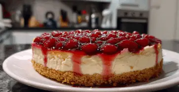 Dolce Freddo alla Ciliegia con Base Croccante