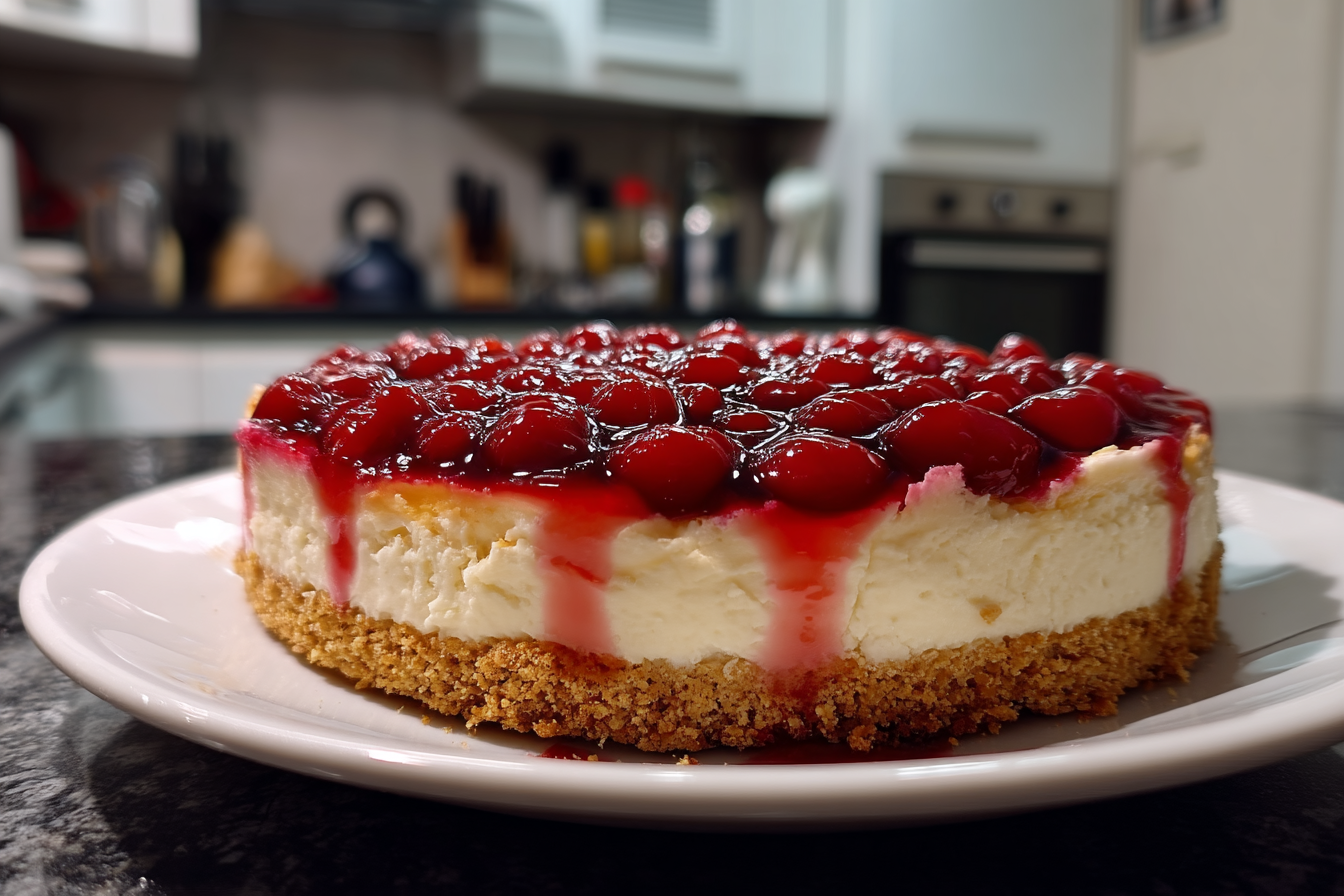 Dolce Freddo alla Ciliegia con Base Croccante