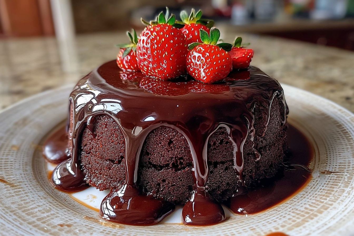 Torta al cioccolato ripiena