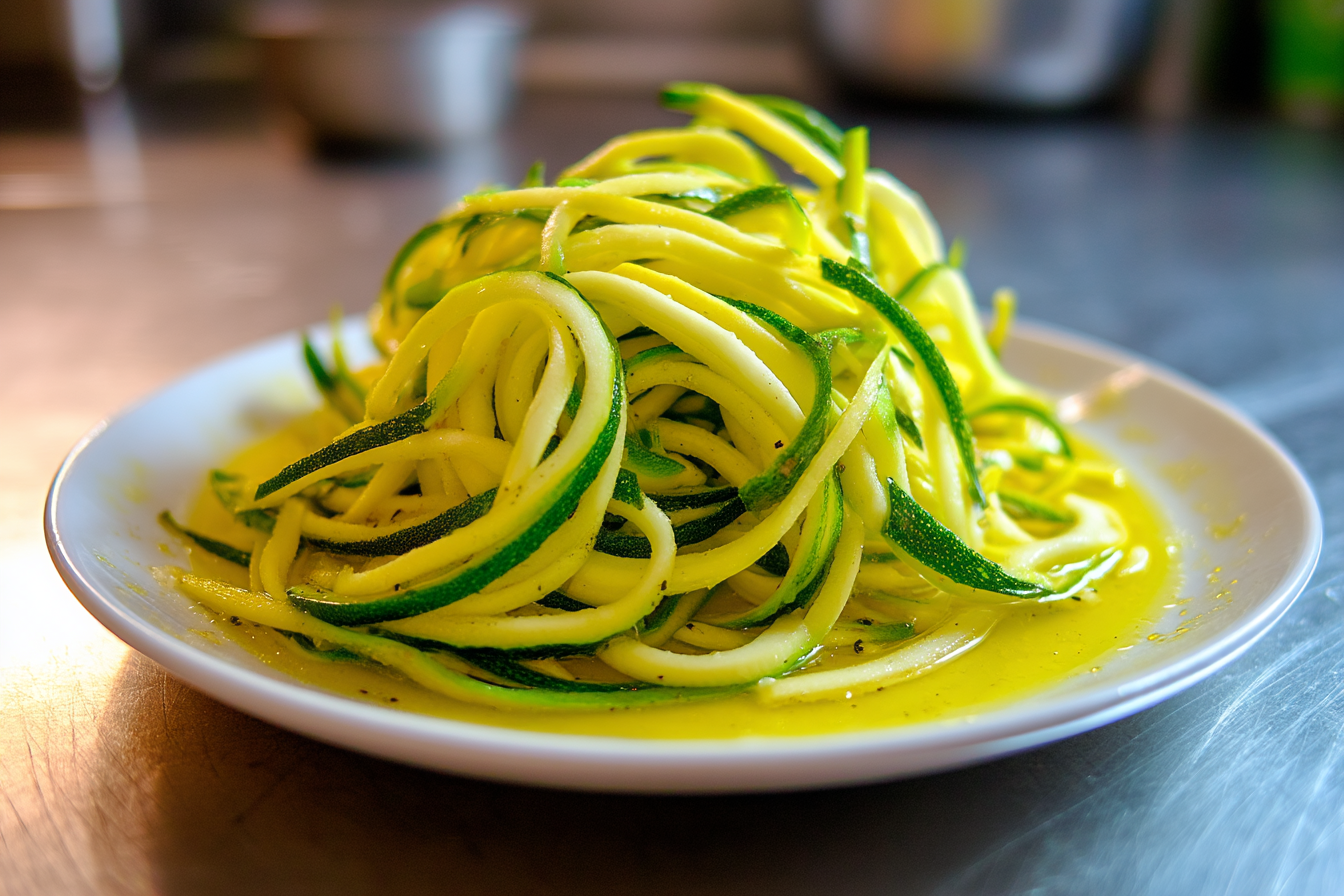 Zucchine a forma di spaghetti