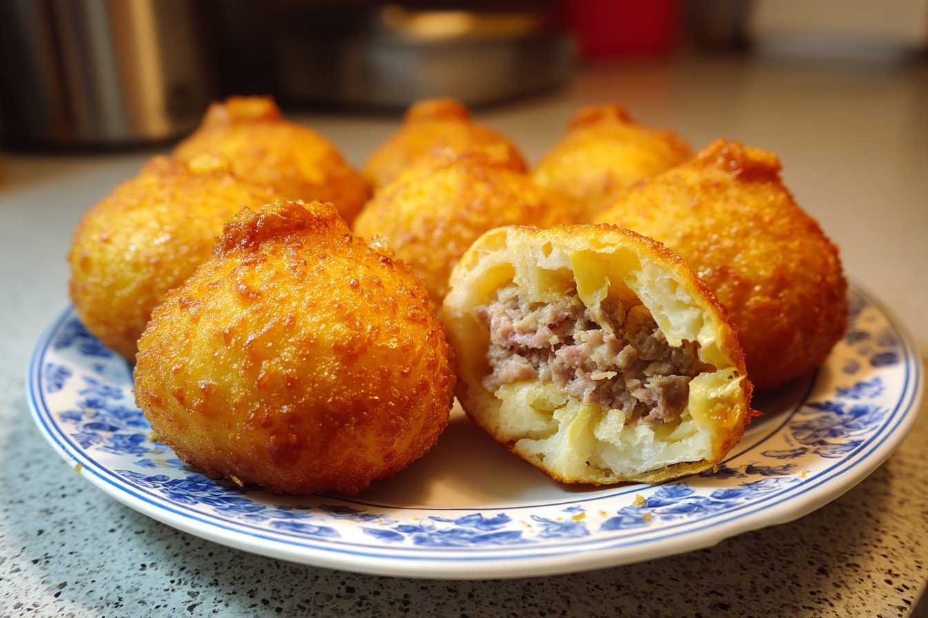 Belyashi con ripieno succoso e impasto croccante