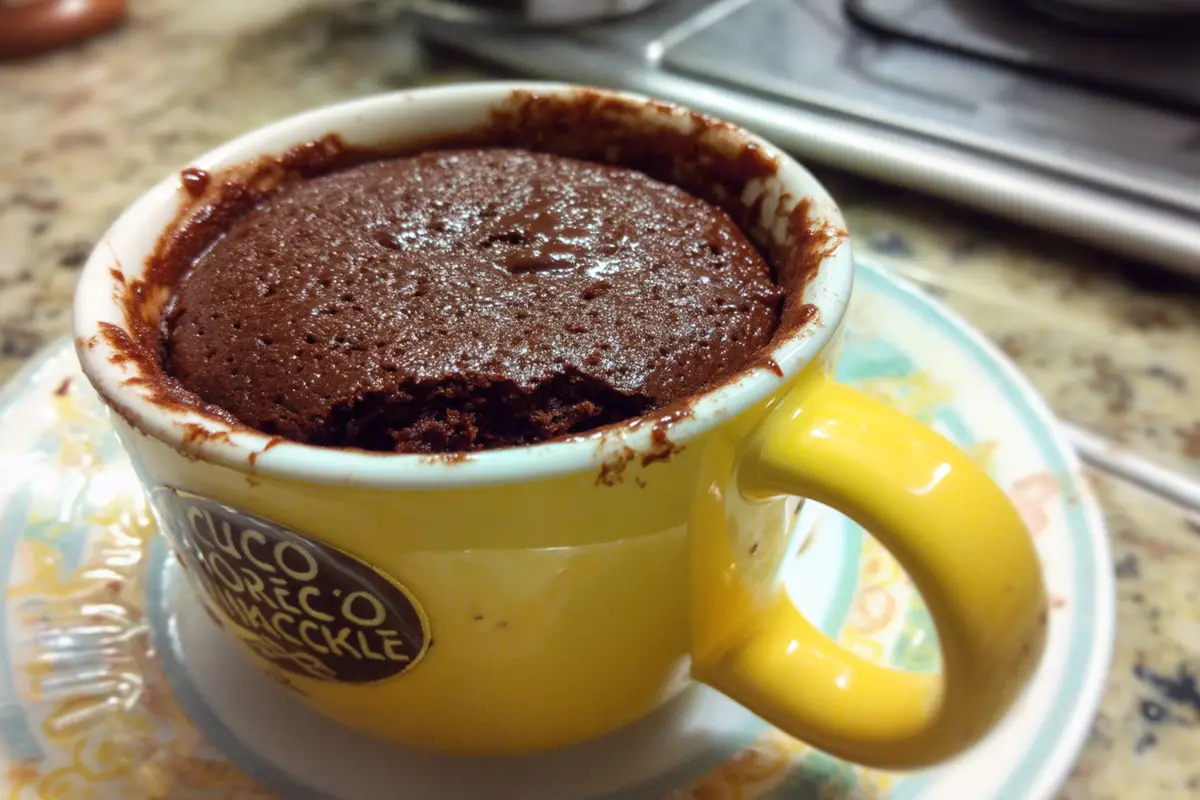 Torta al cioccolato da 5 minuti in tazza