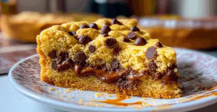 Frolla croccante con gocce di cioccolato e cuore cremoso alla nocciola