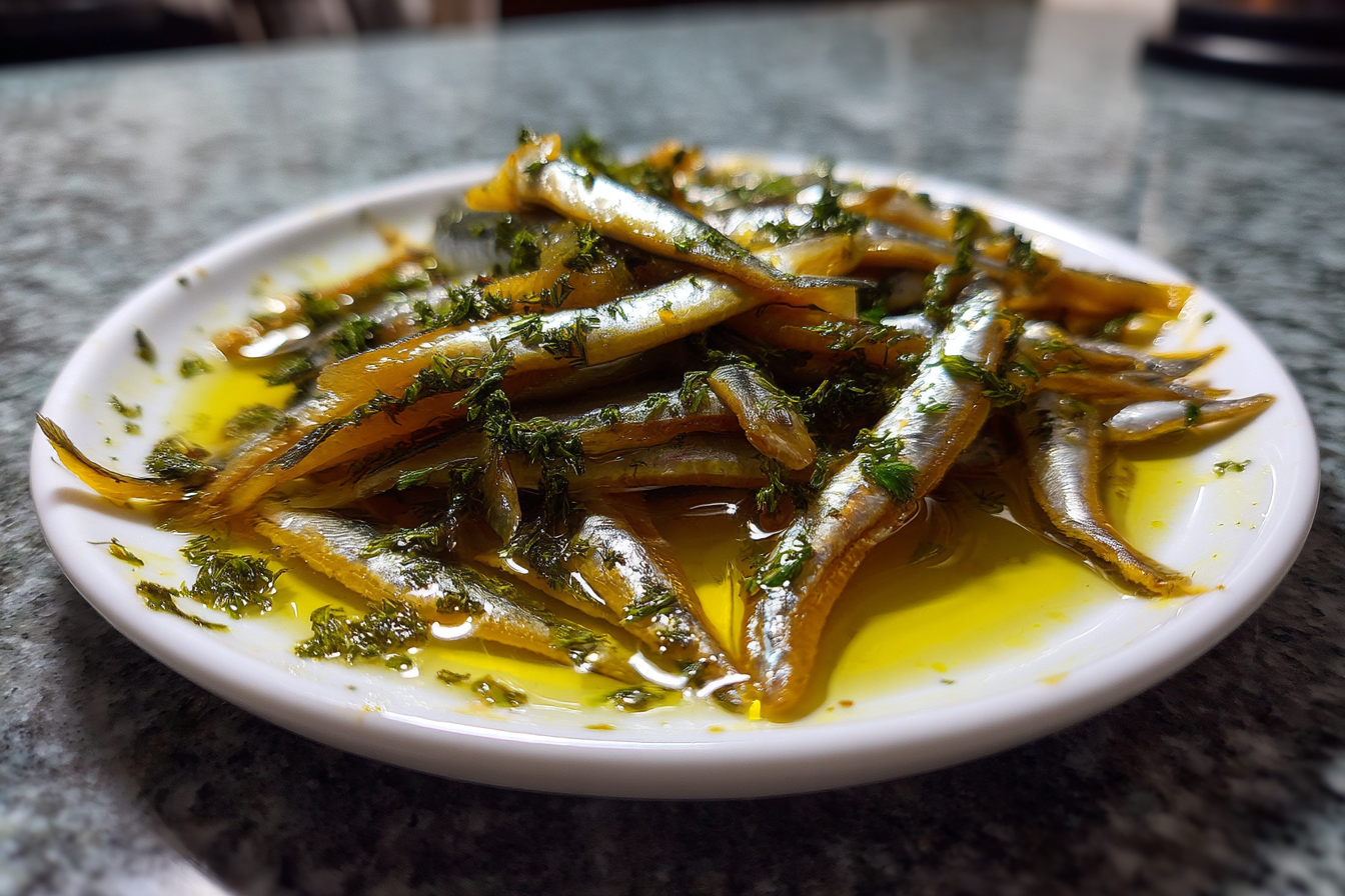 Alici marinate fatte in casa