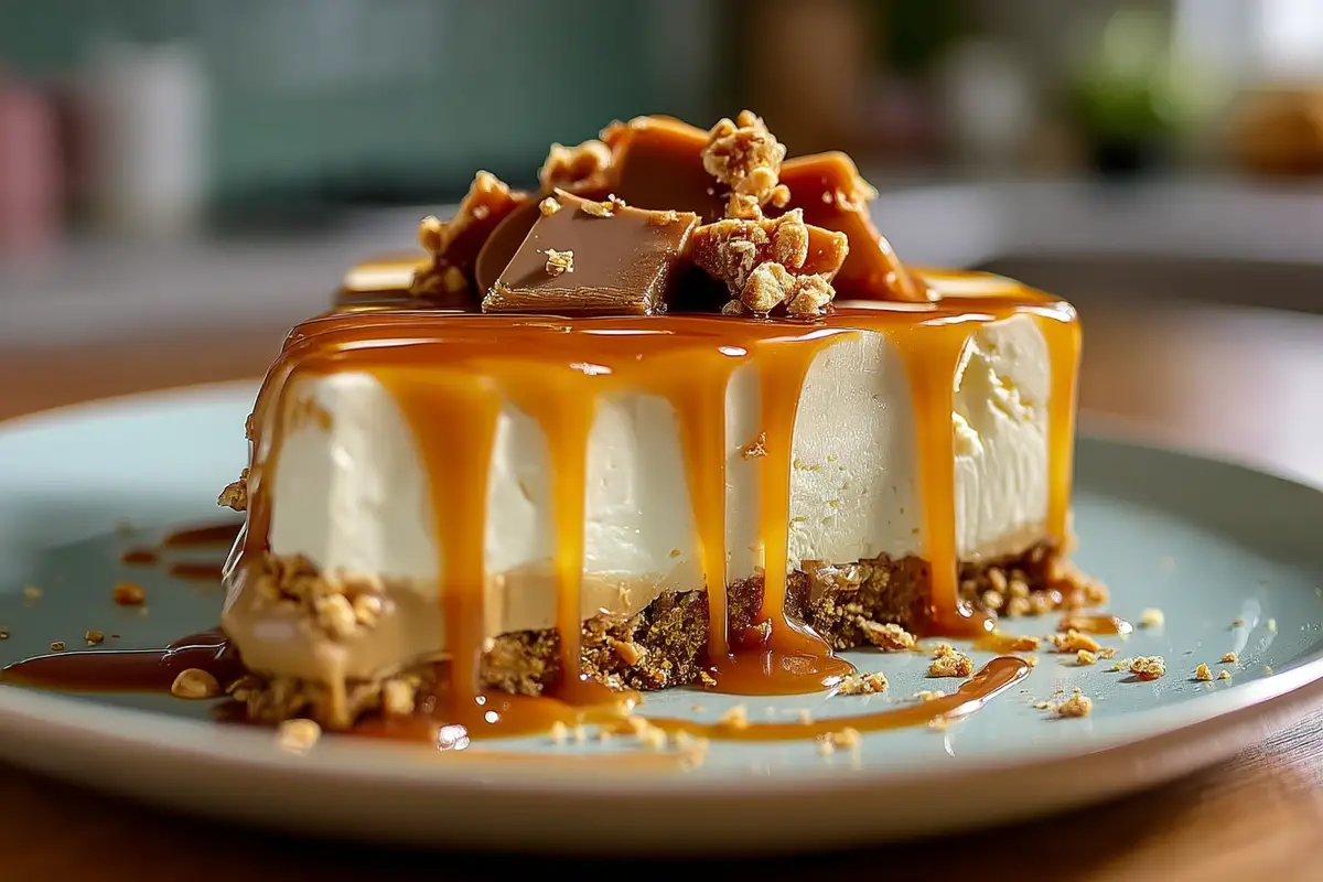 Delizia Fredda al Caramello e Toffee con Base Croccante