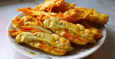 Fiori di zucca fritti