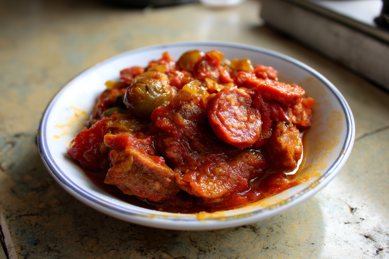 Saltato di Vitello con Chorizo