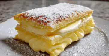 Particelle di Sfoglia con Crema Paradisiaca